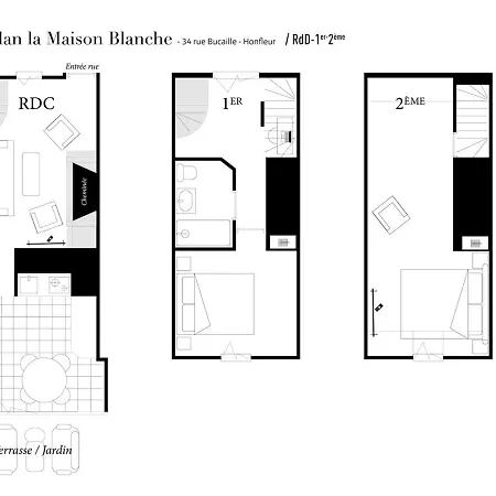 La Maison Blanche Du 10honfleur * Honfleur